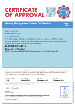 Rodacciai - Cares ISO 9001