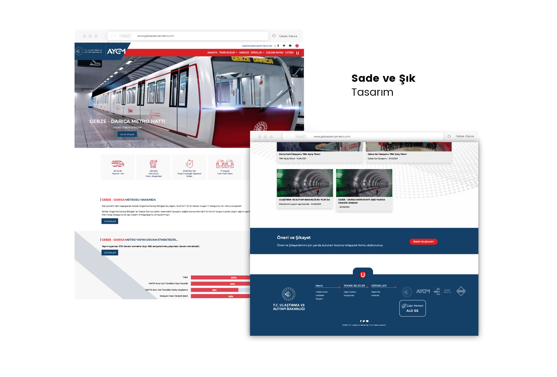 Gebze-Darıca Metro Web Sitesi Tasarım
